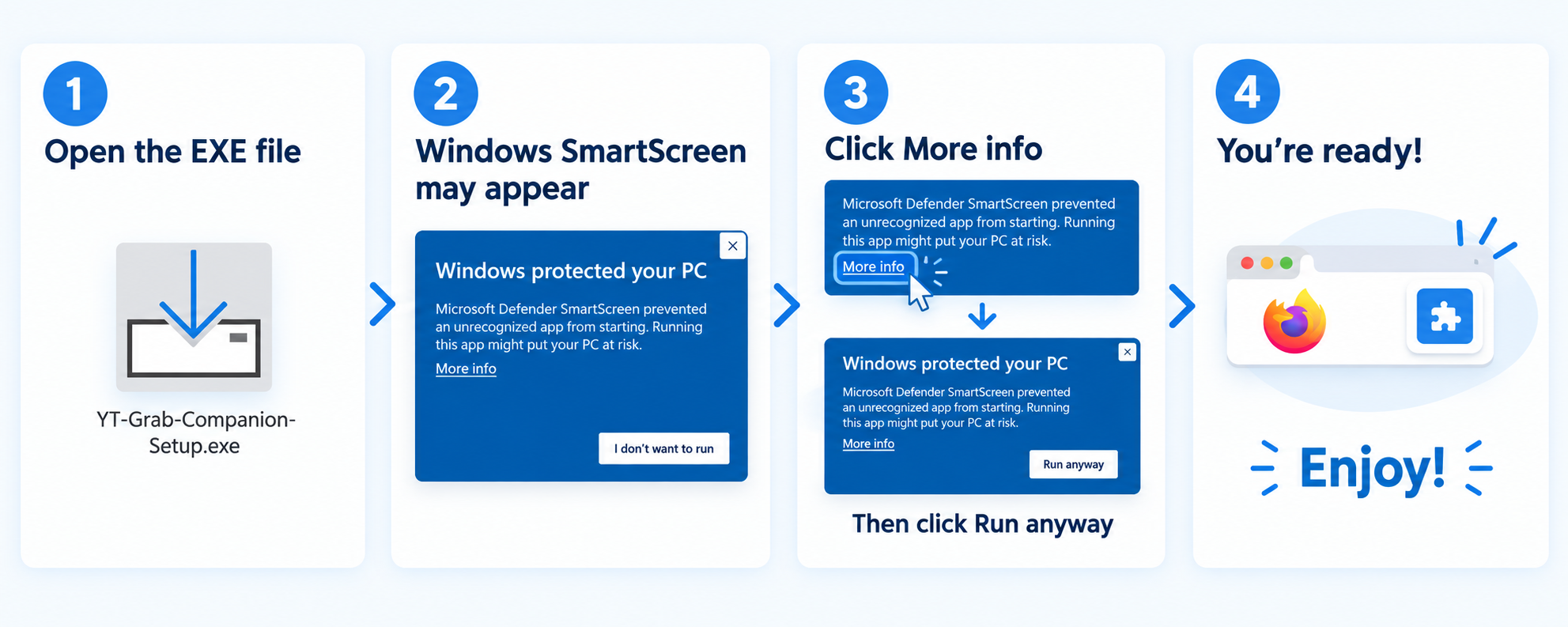 How to install YT Grab Companion on Windows